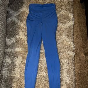 Lululemon 28” Fast And Free Leggings, Blue Nike Color, Size 4, NWOT